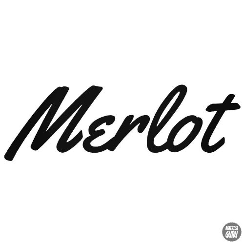 Merlot szép felirat Autómatrica