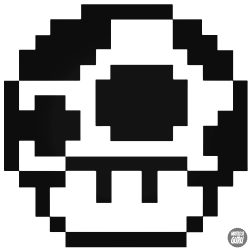 8-bit Mushroom Super Mario matrica
