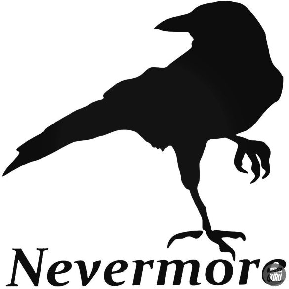Nevermore madár matrica
