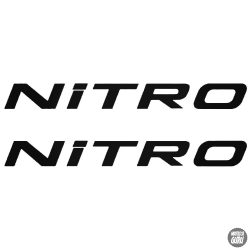 2x Nitro - Szélvédő matrica