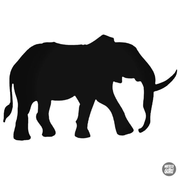 Elefánt "1" matrica