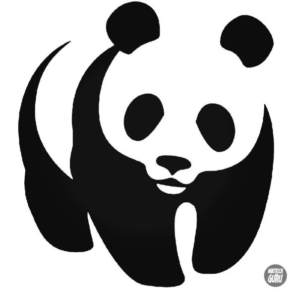 Panda állat "3" matrica