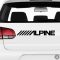 ALPINE "2" - Szélvédő matrica