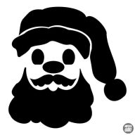 Santa karácsonyi matrica