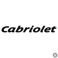 Cabriolet felirat - Szélvédő matrica