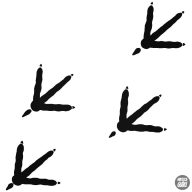 Madár lábnyomok matrica