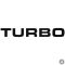 TURBO egyszerű felirat - Autómatrica
