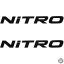 2x NITRO felirat - Szélvédő matrica