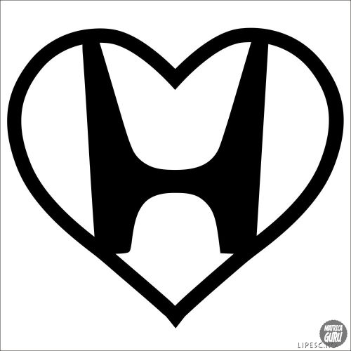 Honda matrica szív