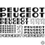 Peugeot matrica szett