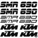 KTM 690 SMR szett matrica