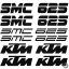 KTM 625 SMC szett matrica
