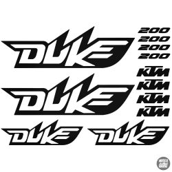 KTM 200 Duke szett matrica