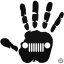 Jeep kéz matrica