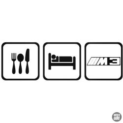 Eat Sleep BMW M3 matrica