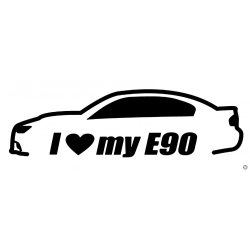 BMW matrica I Love MY E90