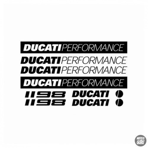 DUCATI 1198 "1" szett matrica