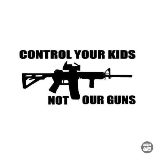 Control Your Kids - Szélvédő matrica