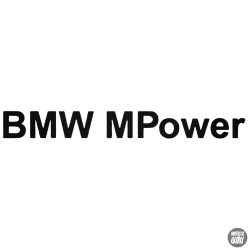 BMW matrica Mpower felirat