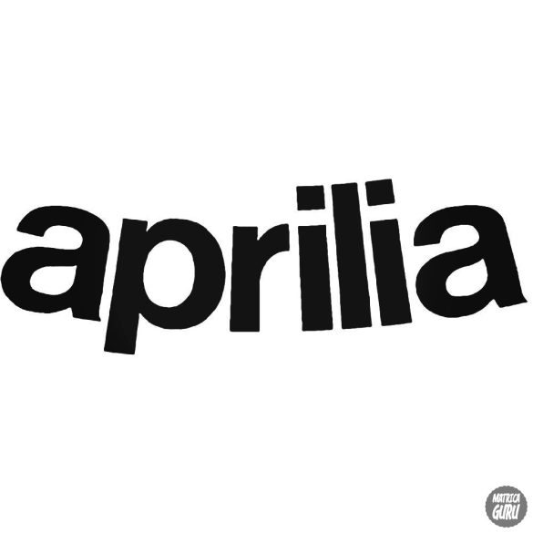 Aprilia íves felirat matrica