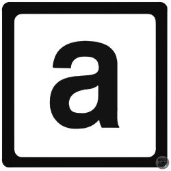 Aprilia "a" betű "1" matrica