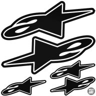 Alpinestar szett - Szélvédő matrica