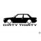 BMW matrica Dirty Thirty