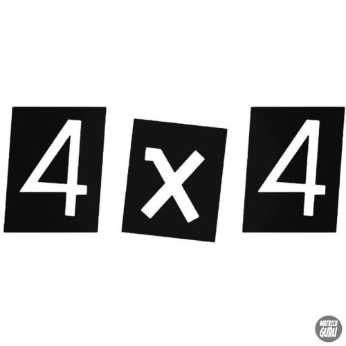 4x4 "13" - Szélvédő matrica