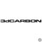 3dCARBON felirat - Szélvédő matrica 