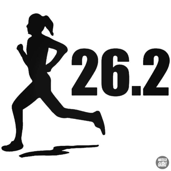 Női futás Marathon matrica