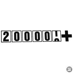 200000+ - Szélvédő matrica