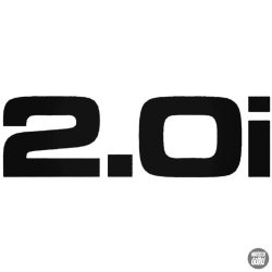 2.0i felirat "2" - Szélvédő matrica
