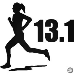 13.1 Félmaraton női "1" matrica