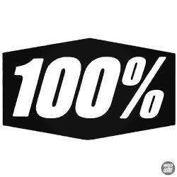 100% - Szélvédő matrica "4" 