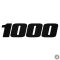 1000 felirat - Szélvédő matrica
