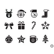 Karácsonyi díszek "7" szett Matrica (30 cm)