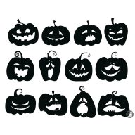 Tökfej szett matrica (30 cm)