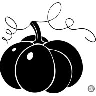 Halloween tök "1" matrica