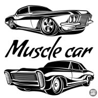 Muscle Car szett - Autómatrica (30 cm)