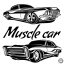 Muscle Car szett - Autómatrica (30 cm)
