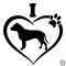 I Love Pitbull matrica