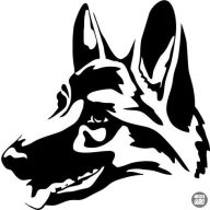 Németjuhász kutya matrica