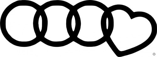Audi matrica szivecske