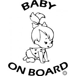 Baby on Board Flinstones autómatrica