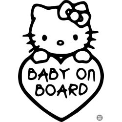 Hello Kitty Baby on Board autómatrica