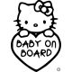 Hello Kitty Baby on Board autómatrica