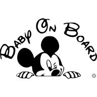 Baby on Board  Mickey Egér autómatrica