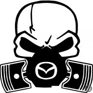 Mazda gázmaszkos matrica