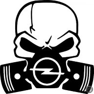 Opel gázmaszkos matrica