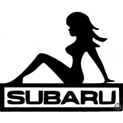 Matrica Subaru csajszi
